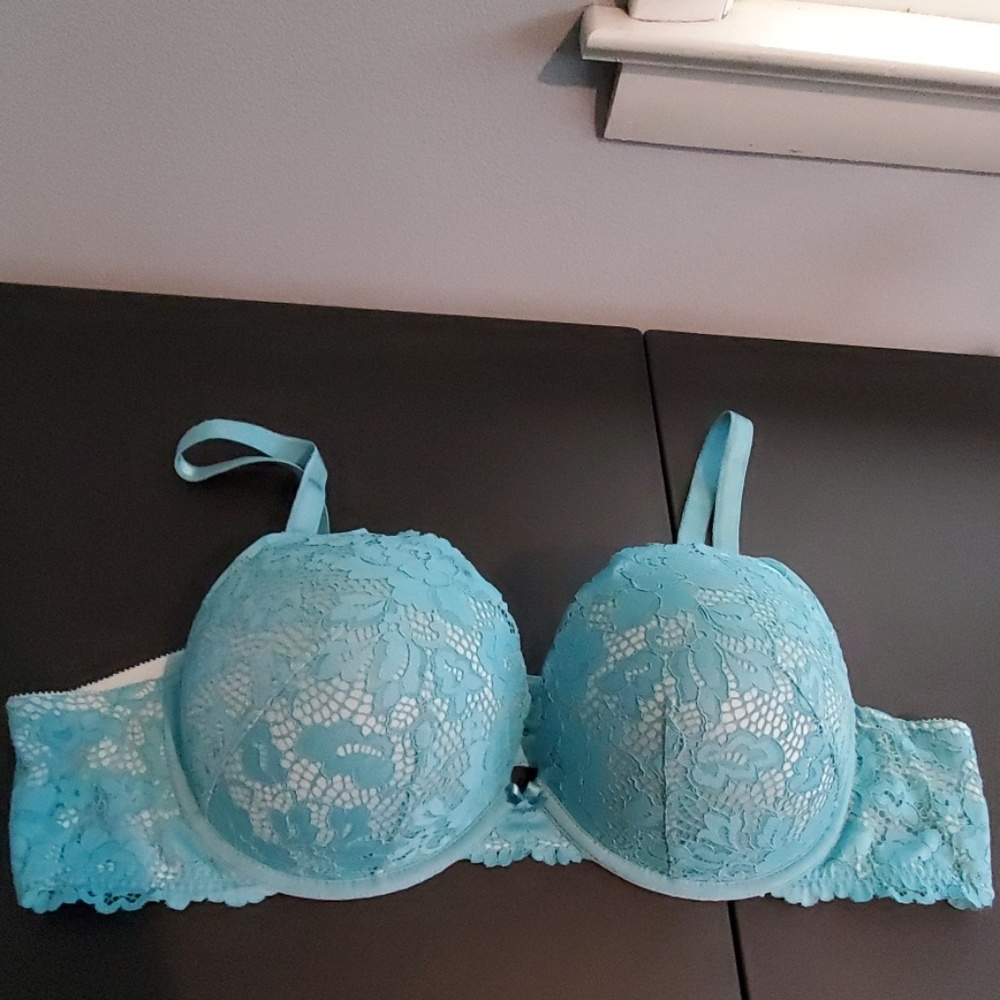 Teal Lace Bra